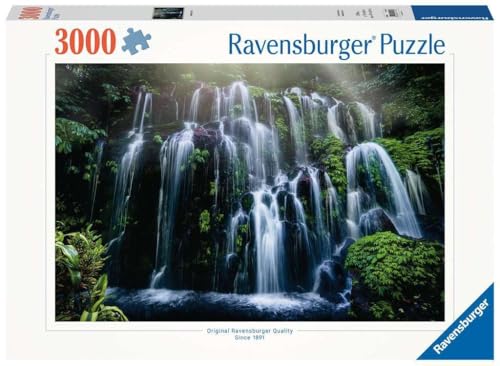 Ravensburger Puzzle 17116 - Wasserfall auf Bali - 3000 Teile Puzzle für Erwachsene und Kinder ab 14 Jahren, Blau von Ravensburger