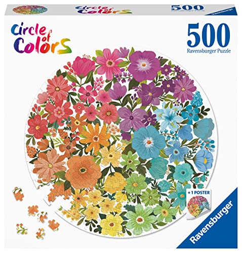 Ravensburger Puzzle 17167 Circle of Colors - Flowers 500 Teile Puzzle von Ravensburger