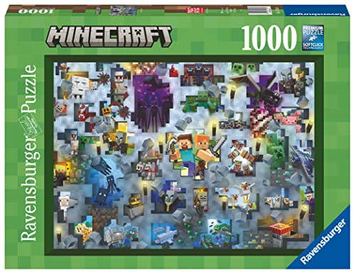 Ravensburger Puzzle 17188 - Minecraft Mobs - 1000 Teile Minecraft Puzzle für Erwachsene und Kinder ab 14 Jahren, Minecraft Geschenke von Ravensburger