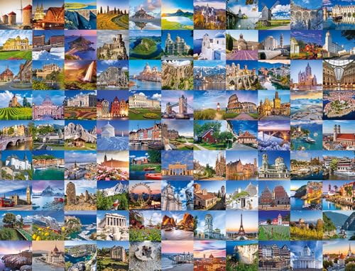 Ravensburger Puzzle - 99 Places in Europe - 2000 Teile Puzzle für Erwachsene und Kinder ab 14 Jahren von Ravensburger