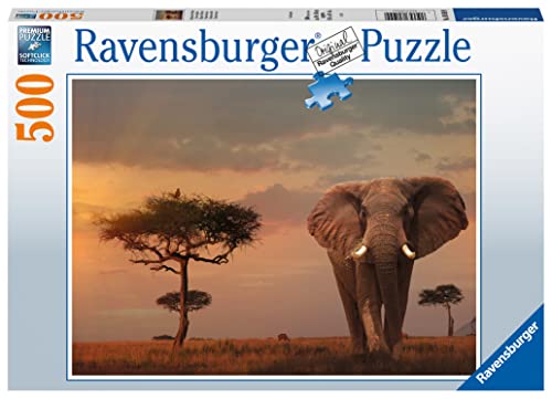 Ravensburger Puzzle - Afrikanischer Elefant - 500 Teile Puzzle für Erwachsene und Kinder ab 12 Jahren von Ravensburger