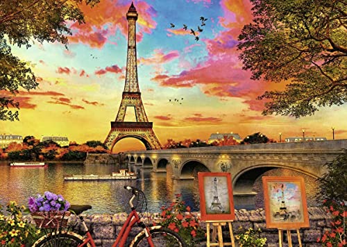 Ravensburger Puzzle 80521 - Abends in Paris - 500 Teile Puzzle für Erwachsene und Kinder ab 12 Jahren, Weiß von Ravensburger