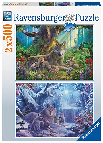 Ravensburger Puzzle - Wölfe - 2x 500 Teile Puzzle für Erwachsene und Kinder ab 12 Jahren [Exklusiv bei Amazon] von Ravensburger