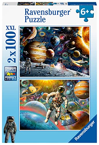 Ravensburger Puzzle 80562 - Weltraum - 2X 100 Teile Puzzle für Kinder ab 6 Jahren von Ravensburger