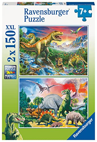 Ravensburger Puzzle 80563 - Dinosaurier - 2X 150 Teile Puzzle für Kinder ab 7 Jahren von Ravensburger