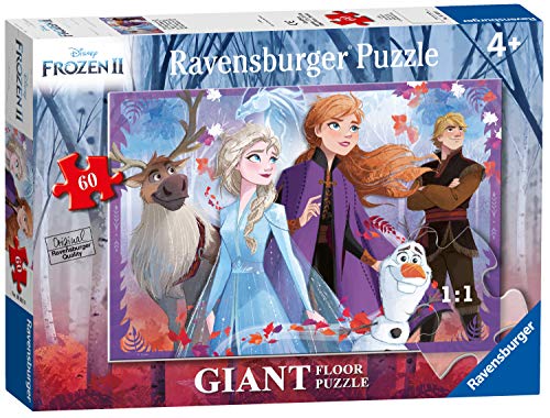 Ravensburger 3031 Disney Frozen 2, 60-teiliges riesiges Bodenpuzzle für Kinder ab 4 Jahren, Mehrfarbig, 69,9 x 49,7 x 0,2 cm von Ravensburger