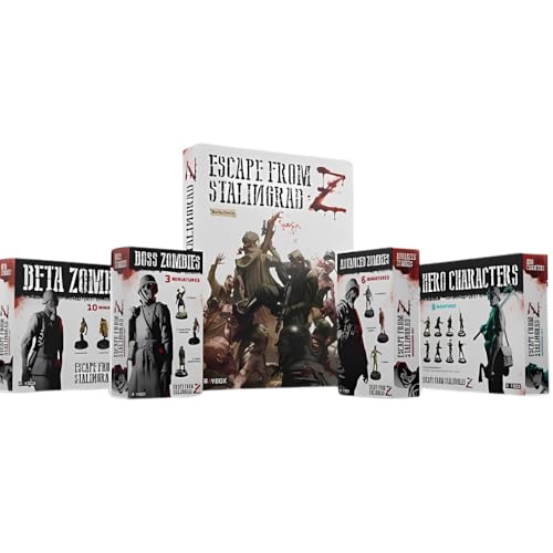 Escape from Stalingrad Bundle: Boxed Set, Hero Miniatures, Beta, Advanced und Boss Zombie Miniatures (5 Artikel) von RAYBOX