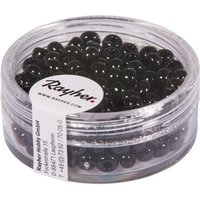 RAYHER 1406701 Indianer-Perlen, 4,5 mm ø, schwarz, Dose 17g von RAYHER®