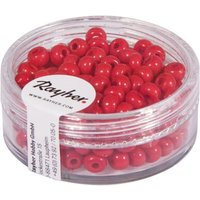 RAYHER 1406718 Indianer-Perlen, 4,5 mm ø, rot, Dose 17g von RAYHER®