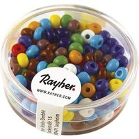 RAYHER 1406749 Indianer-Perlen, 4,5 mm ø, gemischt, Dose 17g von RAYHER®