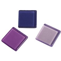RAYHER 14540314 Acryl-Mosaik, 1x1 cm, transparent, violett, SB-Box ca. 205 Stück / 50g von RAYHER®