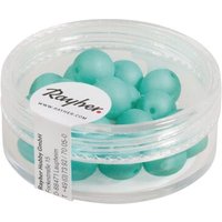 RAYHER 14692408 Silk-Bead Glas Perle, 8mm ø, mintgrün, Dose 18Stück von RAYHER®