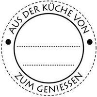 RAYHER 28852000 Stempel "Aus der Küche", 3cm ø von RAYHER®