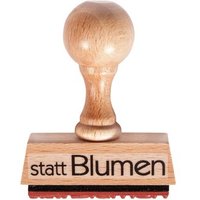 RAYHER 29101000 Statement-Stempel "Statt Blumen", 1x5cm von RAYHER®