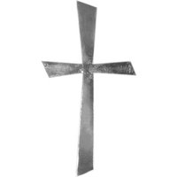 RAYHER 31502000 Wachs-Motiv Kreuz Silber, 10,5 x 5,5 cm von RAYHER®