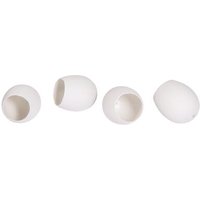 RAYHER 39490102 Plastik-Eier offen, weiß, Set 4 Stück von RAYHER®