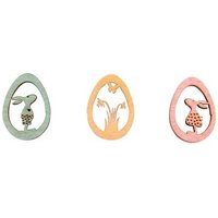 RAYHER 46509000 H-Streuteile Ostern gelasert,FSCMix Cred, 2,3x3,2cm, 3 Designs, SB-Btl 15Stück von RAYHER®