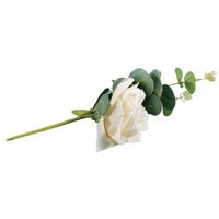 RAYHER 55904102 Rosen Pick mit Eukalyptus, weiß, 28cm von RAYHER®