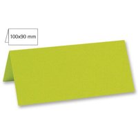 RAYHER 80009414 Tischkarte doppelt, uni, FSC Mix Credit, lindgrün, 100x90mm, 220g/m2, Beutel 5Stück von RAYHER®