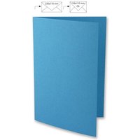 RAYHER 80500374 Karte A4, uni, FSC Mix Credit, azurblau, 210x297mm, 220g/m2 von RAYHER®