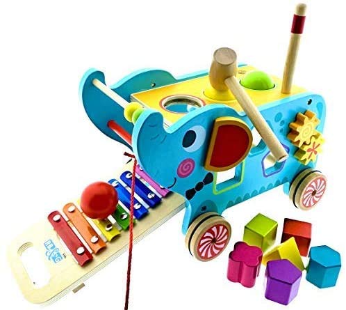 RB&G Elefant Holzspielzeug Xylophon Hammerspiel Nachziehspielzeug Montessori RB&G Elefant Holzspielzeug Xylophon Hammerspiel Nachziehspielzeug Montessori von RB&G