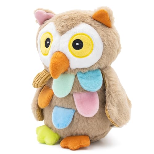 RBSFL Eule Plüschtier, Weiche Eule Kuscheltier, Eule Stofftier zum Kuscheln, Owl Plüsch Geschenk für Kinder, Familie, Freunde (23cm - Bunte Eule) von RBSFL