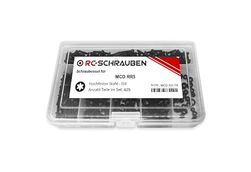 Hochfestes Schrauben-Set für den MCD RR5 - Stahl ISR/TX - von RC-Schrauben