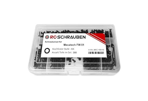 Hochfestes Schrauben-Set für den Mecatech FW 01 -Stahl- von RC-Schrauben