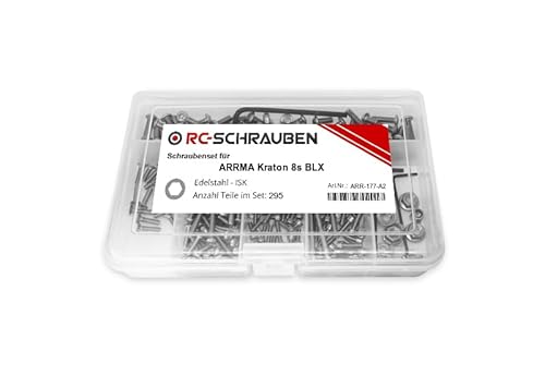 Schrauben-Set für den ARRMA Kraton 8s BLX -Edelstahl- von RC-Schrauben