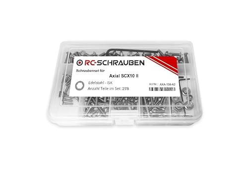 Schrauben-Set für den Axial SCX10 II -Edelstahl- von RC-Schrauben