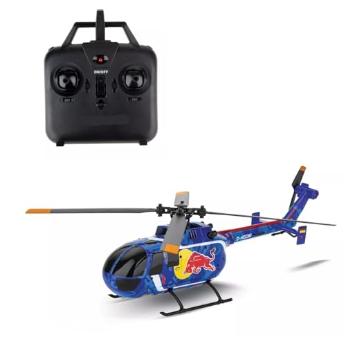 RC Helikopter Carrera Red Bull BO 105 C Scale RC Hubschrauber RTF von RC Toys Pleyer