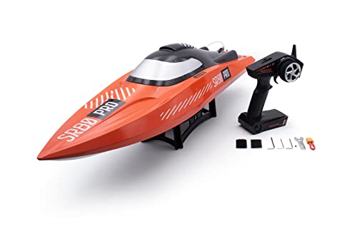 RC Speedboot SR80 Vector Pro Elektro Brushless Rennboot 4S ARTR Orange von RC Toys Pleyer