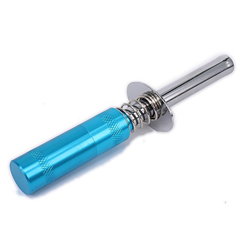 Glow Plug Ignitor nitro glühkerzen starter unterstützen AA-Batterien für 1/10 unterstützen AA-Batterien für RC Auto Buggy Truck Modell Flugzeug, blau von RCAWD