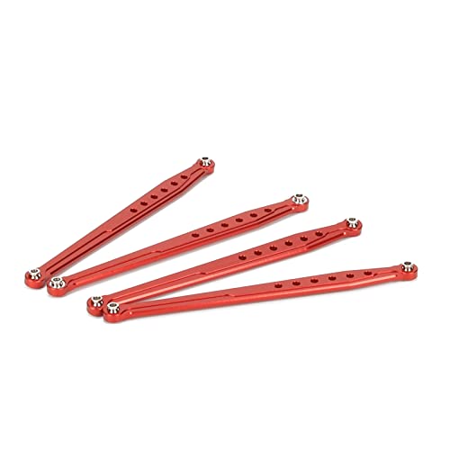 RCAWD RC Auto Chassis Link Rod,Aluminium Chassis Link Rod für 1/10 Everest Gen7 Pro und 1/10 Everest Gen7 Sport Upgrades Teile (rot) von RCAWD