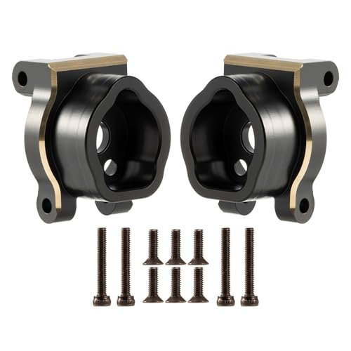 RCBOYZ Messing Rear Portal Drive Axle Mount, 2 Pack Schwarz Hinterachse Halterungen Träger Achsschenkel Basis für TRX4 TRX6 1/10 RC Crawler Car - Replace 8256 von RCBOYZ