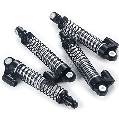 RCBOYZ 56mm Stoßdämpfer Einstellbare RC Shocks für TRX4M 1/18 RC Crawler Upgrade Autoteile (Schwarz/Titanium/Rot) von RCBOYZ