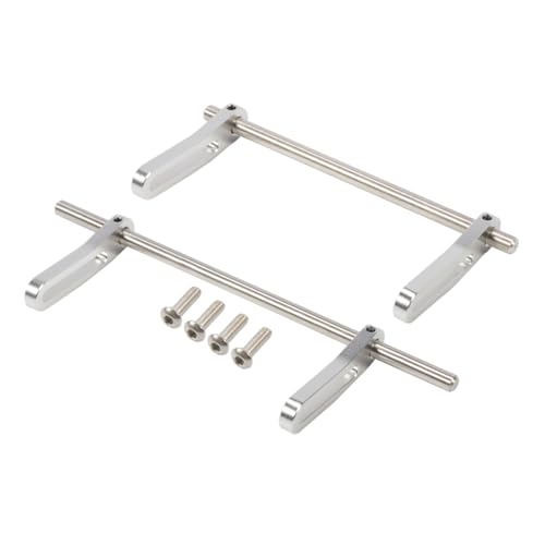 RCBOYZ Aluminium Einstellbare 1/10 RC TRX4 Stoßstange Mount vorne hinten, Metall Stoßstange Set komplett für RC Crawler Traxxas TRX-4 TRX6 Axial SCX10 Element Enduro Gen7 Gen8 Upgrades von RCBOYZ