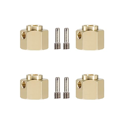 RCBOYZ Messing Hex Adapter 4pcs 6mm 8mm 10mm Extenders Adapter für Traxxas TRX-4 RC4WD D90 Redcat Gen7 RC 1/10 Crawler Zubehör von RCBOYZ