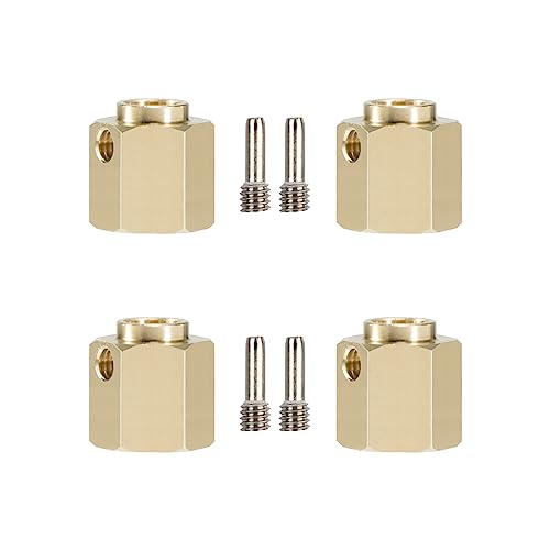 RCBOYZ Messing Hex Adapter 4pcs 6mm 8mm 10mm Extenders Adapter für Traxxas TRX-4 RC4WD D90 Redcat Gen7 RC 1/10 Crawler Zubehör von RCBOYZ