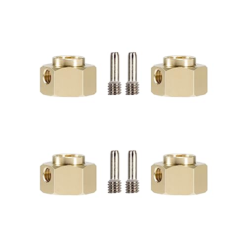 RCBOYZ Messing Hex Adapter 4pcs 6mm 8mm 10mm Extenders Adapter für Traxxas TRX-4 RC4WD D90 Redcat Gen7 RC 1/10 Crawler Zubehör von RCBOYZ