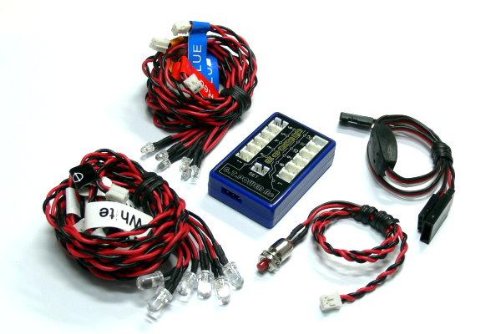 RCECHO GT Power RC Modell 12 LED Auto Blinkfeuersystem LE858 Vollversion Apps Ausgabe von RCECHO