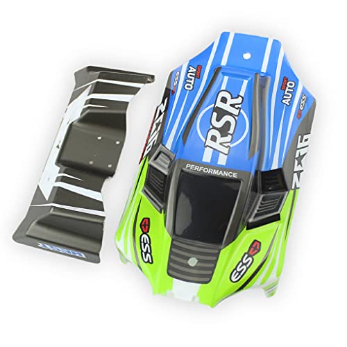 RCGOFOLLOW 1:14 RC Car Body Shell Dekoratives Modellfahrzeug Oberrahmen Leichte Ersatzteile Ersatz für WLtoy 144001 1335, Grün von RCGOFOLLOW