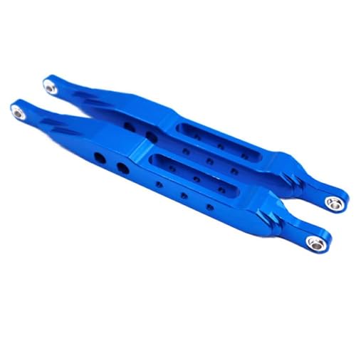 RCGOFOLLOW 2 Stück Aluminiumlegierung Front Lower Suspension Arm für RH1043 1/10 Enhanced RC Car Zubehör Ersatzteile, Dunkelblau von RCGOFOLLOW