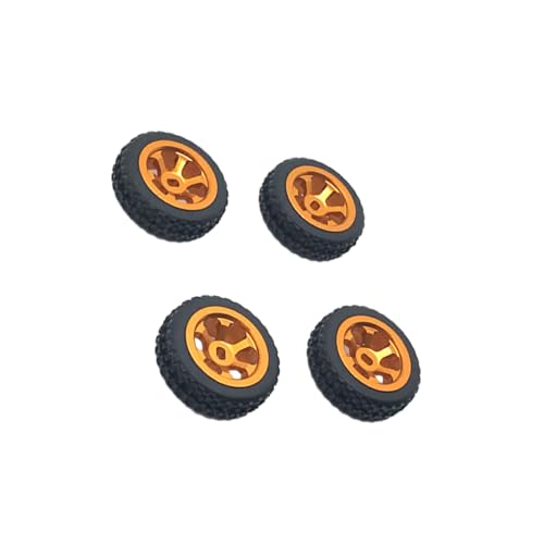 RCGOFOLLOW 4 Stück RC Auto Felge Reifen Modifikation Teile für 1/28 Wltoys K969 RC Auto Fahrzeug Upgrade Felge Reifen Aluminium, Gold RCGOFOLLOW 4 Stück RC Auto Felge Reifen Modifikation Teile für 1/28 Wltoys K969 RC Auto Fahrzeug Upgrade Felge Reifen Aluminium, Gold von RCGOFOLLOW