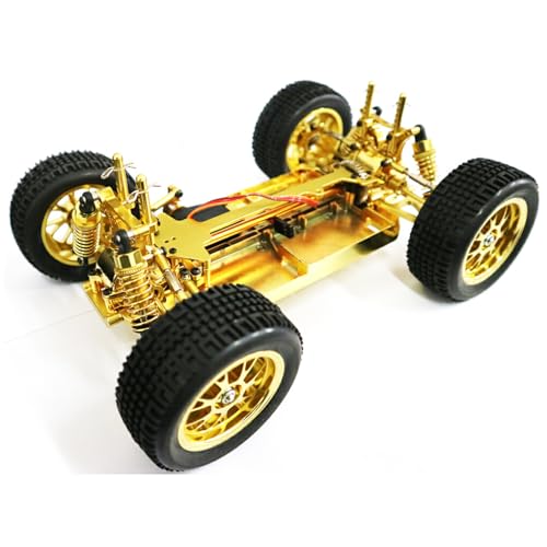 RCGOFOLLOW Auto-Rahmen D90 C24 C14 Aluminiumlegierung Straßenfahrzeuge Leistungsstarke 1 stücke RC Autozubehör Ersatzteile, Gold von RCGOFOLLOW