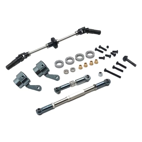 RCGOFOLLOW RC Auto Metall Upgrade Vorderachse Teile Set für WPL 1/16 C14 RC Auto Upgrade Teile Metall Upgrade Vorderachse Lenkstange RCGOFOLLOW RC Auto Metall Upgrade Vorderachse Teile Set für WPL 1/16 C14 RC Auto Upgrade Teile Metall Upgrade Vorderachse Lenkstange von RCGOFOLLOW