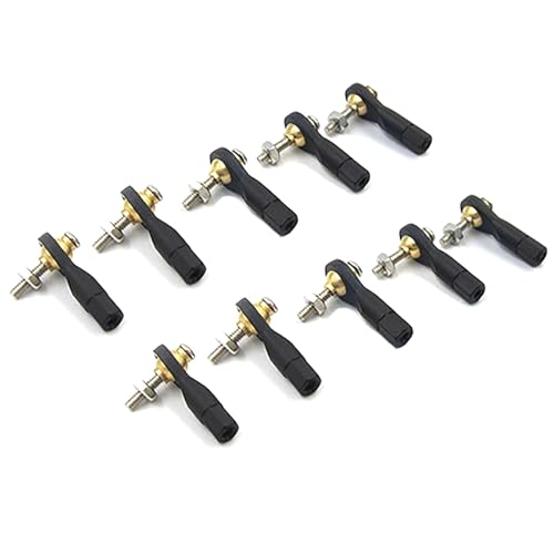 10 PCS RC Modell M2 M3 Kugelkopfkupplung 2mm 3mm Kunststoffstangenende for Lenkanwendungen Spurstangenkopf Kugelkopfschnalle(Model-C) von RCXCLXLH