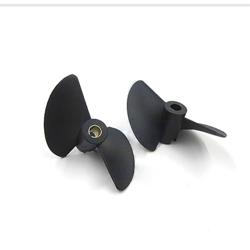 2 Stück RC Boot Nylon 2-Blatt Propeller P40xD27-D47mm Nylon Requisiten(D27/3.17) von RCXCLXLH