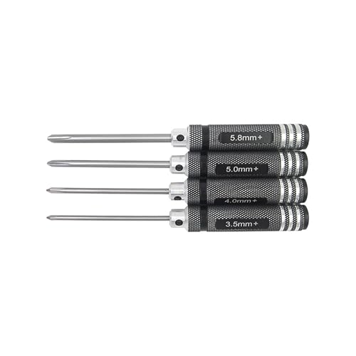 Phillips-Schraubendreher-Set Für RC-Modelle 3.5mm 4.0mm 5.0mm 5.8mm – CNC-Aluminium-Griff, Weißstahl-Klinge Für Auto-, Boot- Und Flugzeugmodelle Phillips-Schraubendreher-Set Für RC-Modelle 3.5mm 4.0mm 5.0mm 5.8mm – CNC-Aluminium-Griff, Weißstahl-Klinge Für Auto-, Boot- Und Flugzeugmodelle von RCXCLXLH