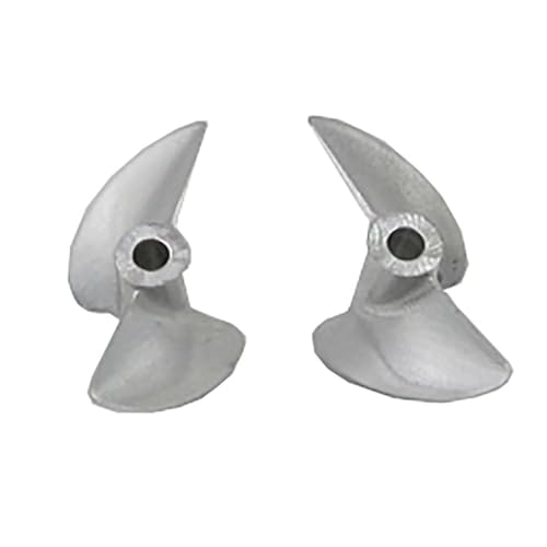 RC Boats CNC-Propellerpaar Aus Aluminium In Rennqualität, 2-Blatt CW/CCW, 3,17 Mm Schaft, 1,4 Steigung for Modellschiffe(3.17-30mm) von RCXCLXLH